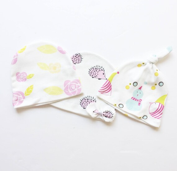 Baby Hats For Girls Baby Hat With Bow New Baby Gift New Baby Etsy