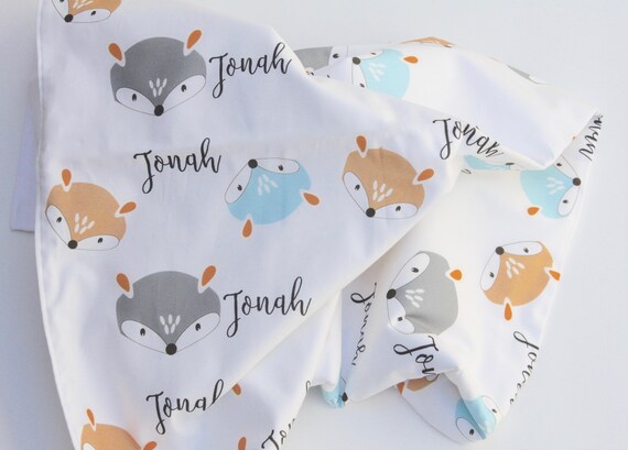 Couverture De Bebe Personnalise Couverture De Bebe De Renard Etsy