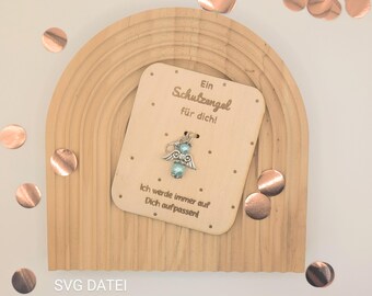 SVG laser file guardian angel l encourager l sayings l gift idea l keyring l pendant l angel SVG file + commercial license