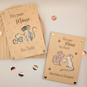 SVG Geschenkkarte l Geldgeschenk l Geburtstag l Hochzeit l Mäuse l Wunscherfüller l Geburtstagskarte Laserdatei inkl. Gewerbelizenz
