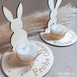 SVG Pâques l Stand de Pâques l Lumière de Pâques l Porte-bougie à thé l Oeuf de Pâques l Heartfelt l Fichier laser incl.