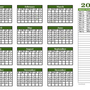 2025 Calendar with islamic Events