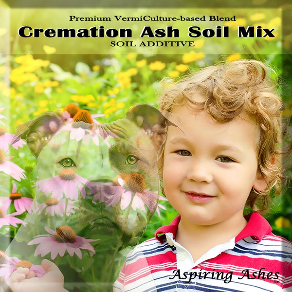 Memorial for Dog Ashes CREMATED PET ASHES Soil Mix for Pet Memorial Kit Pet Ash Kit Biodegradable Urn for Pet Alternative | Aspiring Ashes