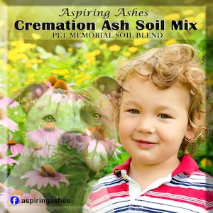 Pet Ashes Soil Mix: Organic Cremation Memorial Kit for Dogs, Cats