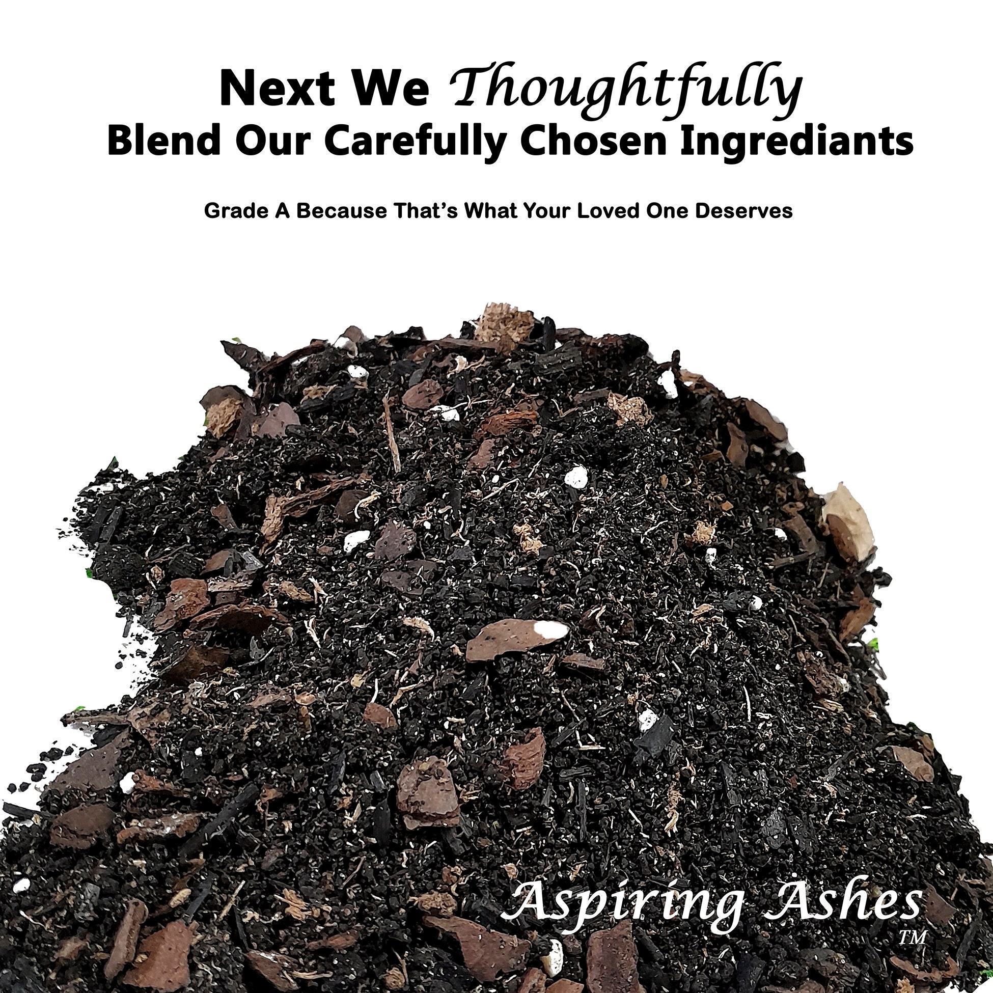 CREMATION Plant POTTING SOIL Mix for Garden Memorial Plant Ashes Into