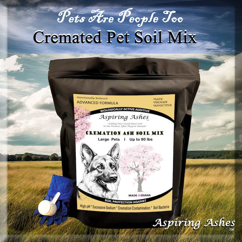 SOIL CREMATION MIXTURE for Cat Ashes Memorial Garden Urns Gift for Loss