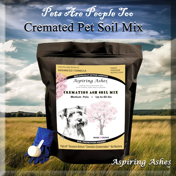 Pet Ash Kit CREMATED PET SOIL for Pet Ashes Plant Biodegradable Urn Alternative Memorial Garden Stone Plaque