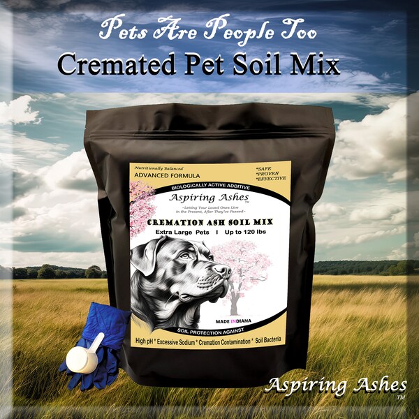 Pet Memorial Kit Pet Ash Kit CREMATED PET SOIL Mix for Outdoor Pet Memorial Stone Outdoor Garden Dog Urn for Ashes Pet Cremation Ashes Ring