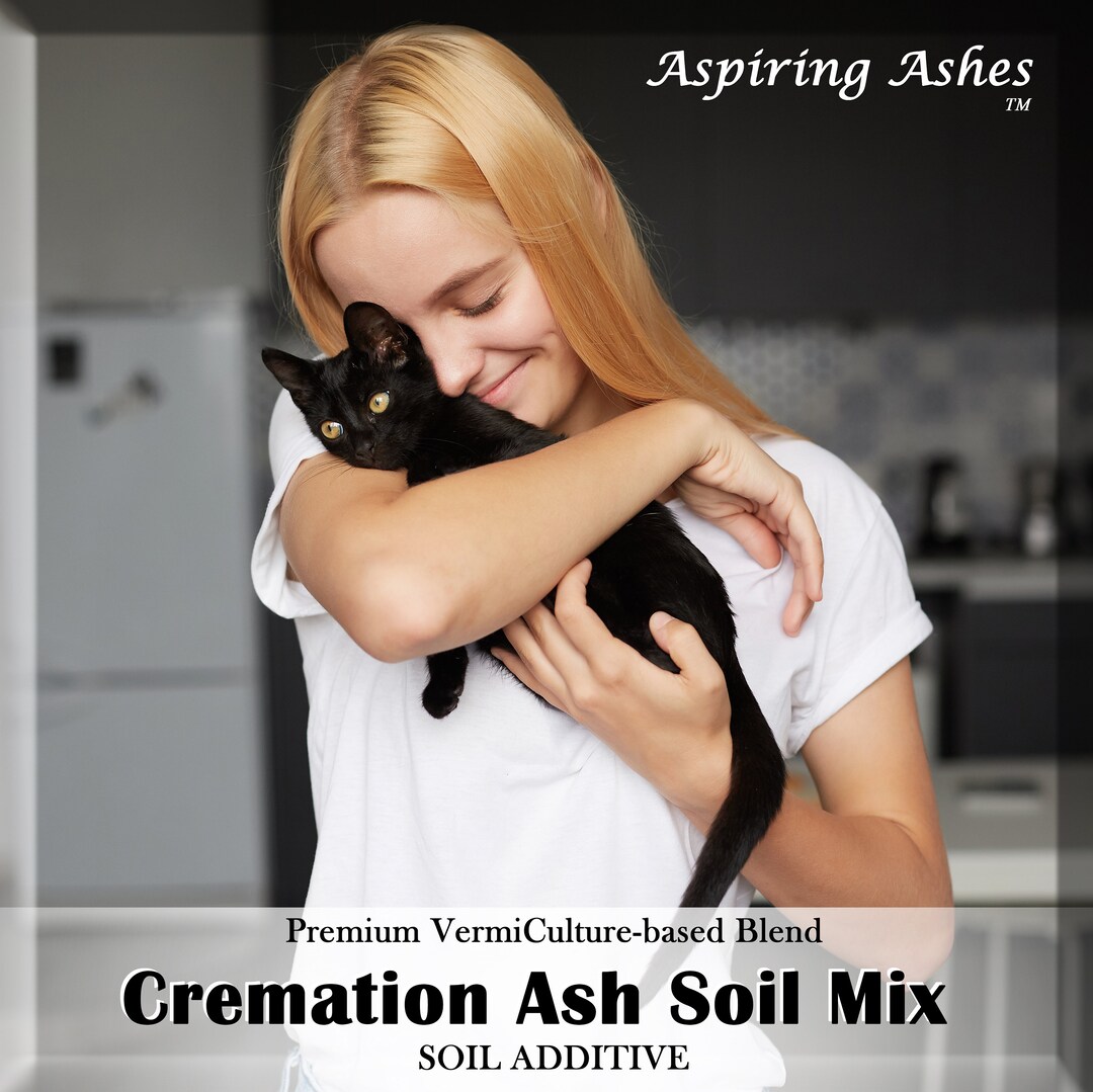 Cat CREMATION ASH Memorial Garden SOIL Mix Pet Memorial Kit Pet Ashes