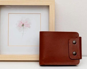 Cartera de cuero, cartera minimalista para hombre, mini cartera para hombre, cartera personalizada para hombre, regalos para él