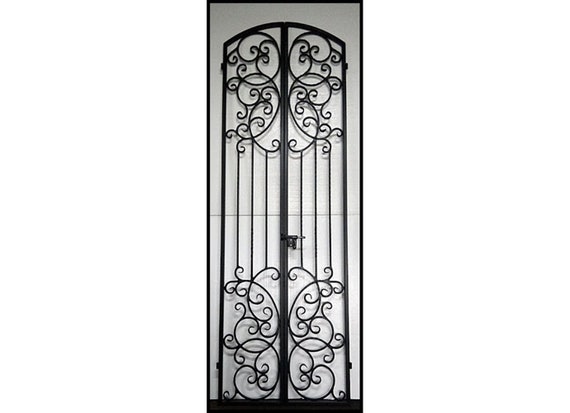 Bordeaux Iron Wine Cellar Door Gate Tall Double Door Hand Etsy