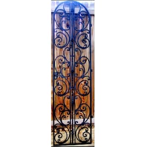 Iron Wine Cellar Door or Garden Gate - Tuscany Styled - Tuscan Forged Iron - Hand built Tuscano Wrought Iron - Made in the USA