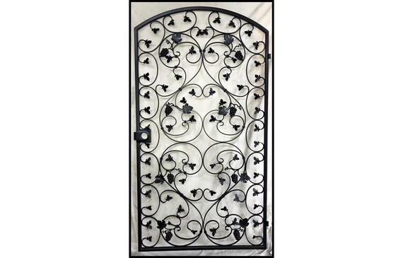 Iron Wine Cellar Door Or Gate 43 By 80 Eyebrow Arch The Etsy