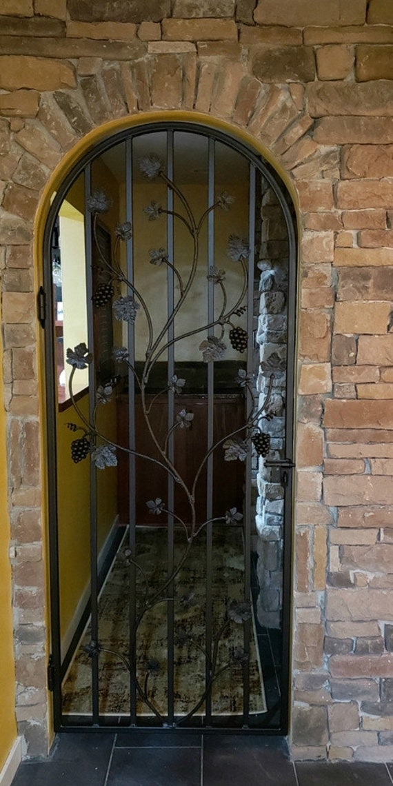 The Charlotte Grapevine Iron Wine Cellar Door or Garden Gate