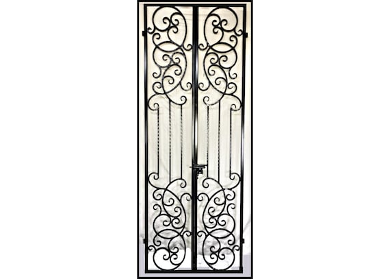 Iron Wine Cellar Double Door Haylee Bordeaux Gate 96 Inch Etsy