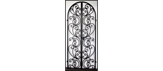 Tuscany Iron Wine Cellar Double Door Or Garden Gate 36 X 80 Etsy
