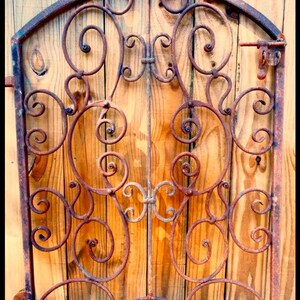 Handmade Rusty Garden Gate Unique Flower Garden Gate Rustic Old Style ...
