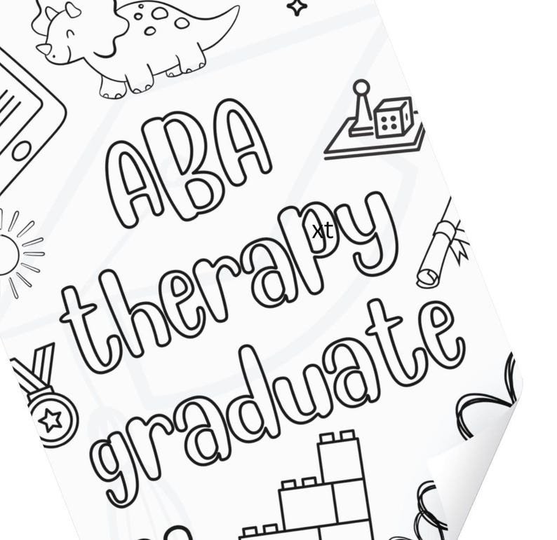 ABA Graduate Coloring Sheet, ABA Coloring Page, BCBA Resources ...