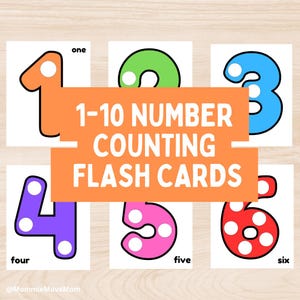 1 à 10 cartes flash numériques