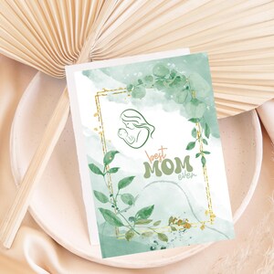 Tarjeta del Día de la Madre / Tarjeta de felicitación imprimible / Descarga digital / Tarjeta de 5x7 para mamá / Mensaje personalizable / Descarga instantánea / Evento para mamá