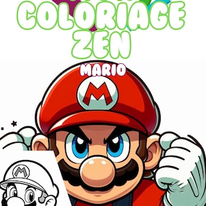 Coloring Book &quot;My Zen Coloring - Mario&quot;