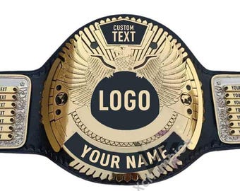 Cintura da campione personalizzata - Trofeo di wrestling inciso personalizzato, premio cintura da campione personalizzabile per eventi e regali