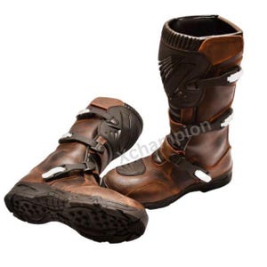 Läder Adventure Motorcykelstövlar: Off Road MX ADV Touring