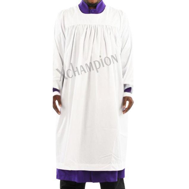 Anglican Line Clergy Robe, Roman Clergy Robe, Preacher Robe, Blue ...