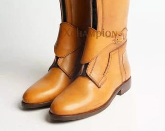 Handmade Leather Polo boot – Equestrian Riding Footwear, Country Style Horse Riding Boots