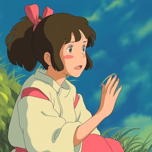 Niestandardowa sztuka w stylu Ghibli | Spersonalizowany prezent anime dla miłośników Ghibli, portrety anime dla par, rodzin i zwierząt, prezent na dzień matki