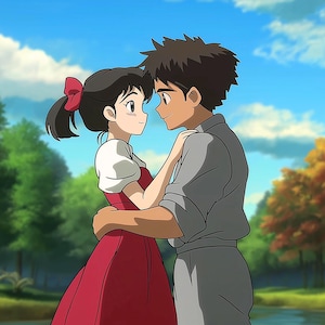 Custom Ghibli-Style Art | Families & Pets, Anime Portraits for Couples, Anime From Photo, Personalized Anime, Mother Day Gift