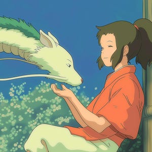 Custom Ghibli-Style Art | Personalized Anime Gift for Ghibli Lovers, Anime Portraits for Couples, Families & Pets, Mother Day Gift