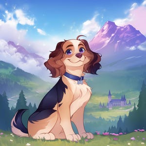 Custom Pet Disney |  Disney From Photo, Cartoon Style,  Gifts for Birthday,  Custom Disney Pet, Dog Cartoon Disney