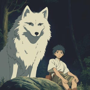 Custom Ghibli-Style Art | Personalized Anime Gift for Ghibli Lovers, Anime Portraits for Couples, Families & Pets, Mother Day Gift