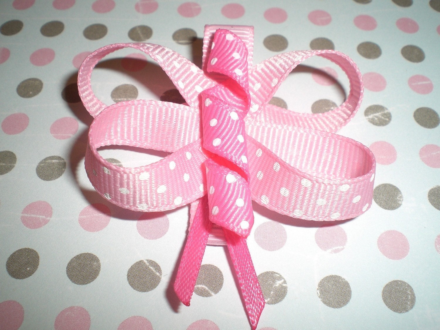 Pink Butterfly Hair Bow Butterfly Hair Clip Butterfly Hair Etsy