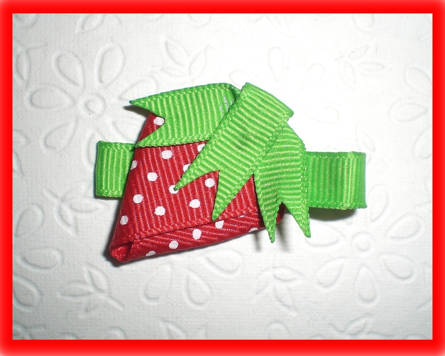 Strawberry Blush Hair Bow main image 1