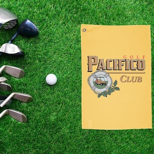 Pacifico Golf Club Golf Towel, Gift For Him, Golf Accessories, Father's Day Gift, Custom Golf Towel, Unique Golf Gift, Golf Lover Gift