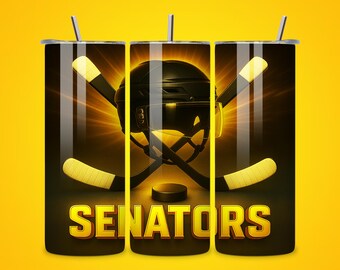 Senators Hockey 20oz Tumbler Wrap, Seamless Design (Digital Download)