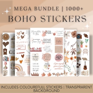 1000+ Boho Digital Stickers for Goodnotes, Aesthetic Stickers, Updated  2025-26, Boho Goodnotes Kit, Cute Digital Sticker , Instant Download