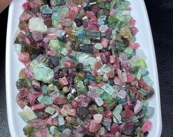 Mix color Tourmaline crystals lot