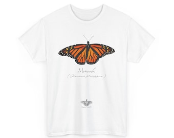 T-shirt Monarchvlinder met grafische print