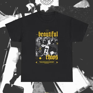 KATSEYE beautiful chaos Graphic Unisex T Shirt, Eyekon Kpop Fan Merch Gift, Sophia, Manon, Lara, Daniela, Megan, Yoonchae