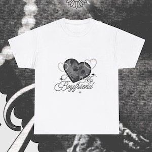 Custom Kpop &quot;I Love My Boyfriend&quot; T Shirt, Bias Top, BTS, TXT, EXO, Enhypen, Ateez, Stray Kids, Riize, Theboyz, Fan Tee Merch Gift
