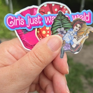 welder woman stickers