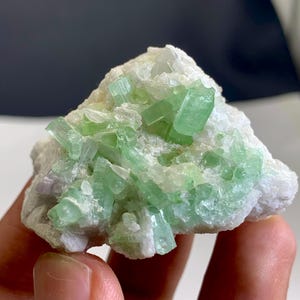 Beautiful Paraiba Tourmaline  Crystal Bunch Combine Quartz And Feldspar ,Tourmaline Specimen