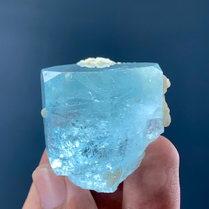 Collect Choice Rainbow Aquamarine Crystal Combine Cleavelandite Mica,  Blue Aquamarine Specimen 40 Gram