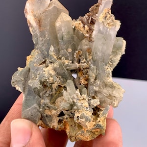 Chlorine Quartz Witn Brookite Crystals From Skardu Pakistan -  136 Gram