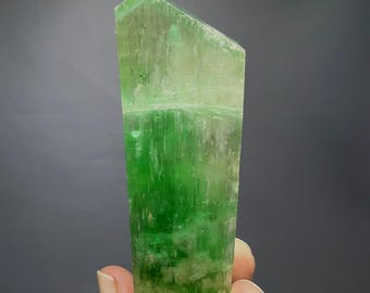 Natural Green Termination Hiddenite Kunzite Crystal , from Afghanistan