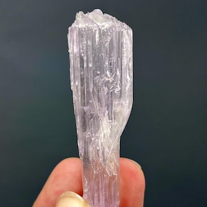 Etched Kunzite Crystal with Quartz Afghanistan Triphane, 26 gram