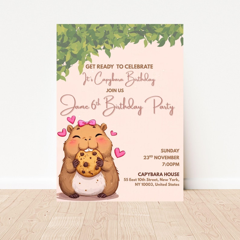 Personalized Digital Invitation: Editable Birthday Party Template - Etsy